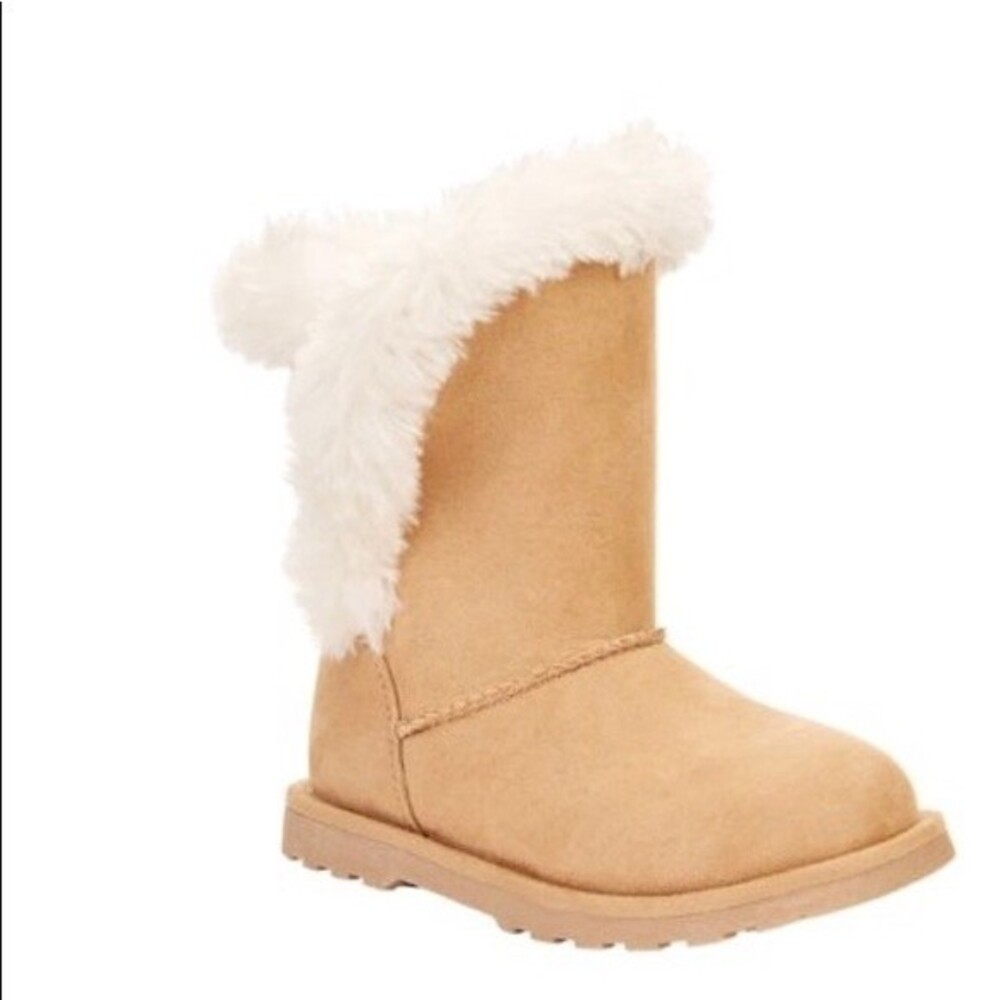 Calistoga Vegan Suede Faux Fur Mid Calf Boots